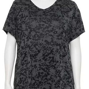 Plus Size Tek Gear Essential Short Sleeve V-Neck Tee 4X *Brand New!